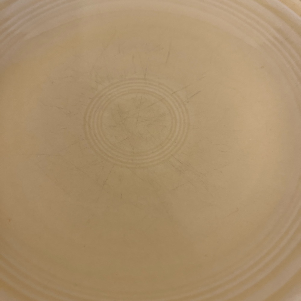 Fiesta Ware Ivory Salad Dessert Plates Set Of 6 Pale Yellow Homer Laughlin VTG - Picture 6 of 7